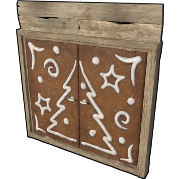 Ginger Bread Wooden Double Door