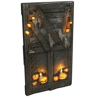 Hell-o-ween Wooden Door