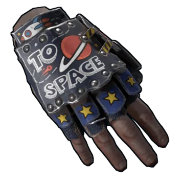 Space Raider Roadsign Gloves