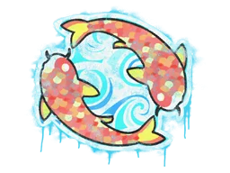 Sealed Graffiti | Twin Koi
