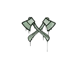 Sealed Graffiti | X-Axes (Cash Green)