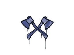 Sealed Graffiti | X-Axes (SWAT Blue)