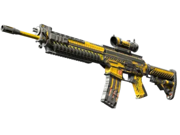 Souvenir SG 553 | Hazard Pay (Battle-Scarred)